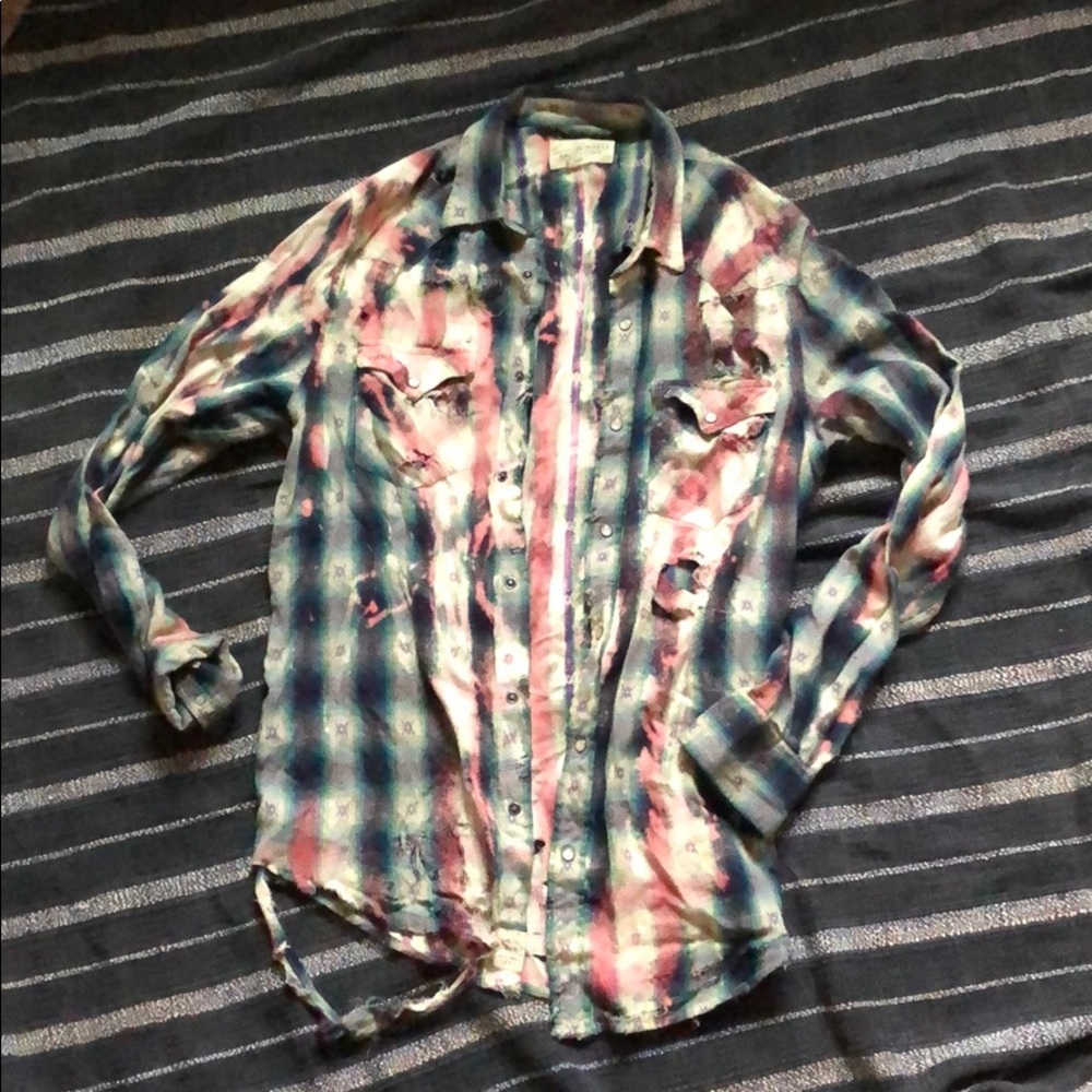 Custom Distressed Ralph Lauren Flannel